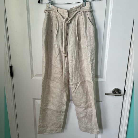 Anthropologie Significant Other Zahara linen pants Size 4 - Picture 3 of 9
